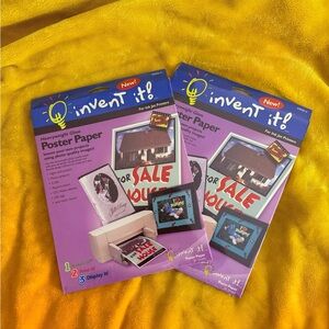 NIP (New in Plastic) Invent It! Heavyweight Gloss Poster Paper